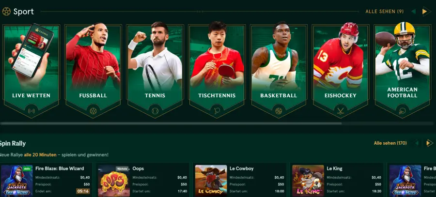Casinia download app
